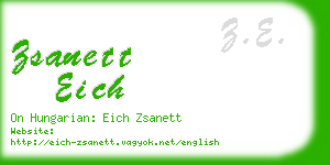 zsanett eich business card